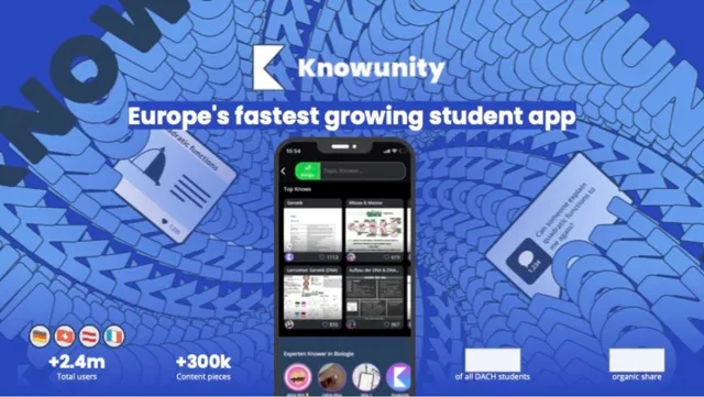 Knowunity pitch deck cover