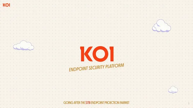 Koi pitch deck cover
