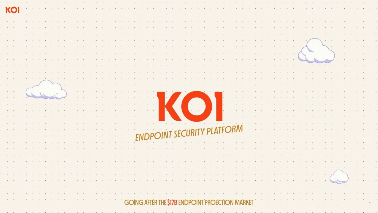 Koi pitch deck slide
