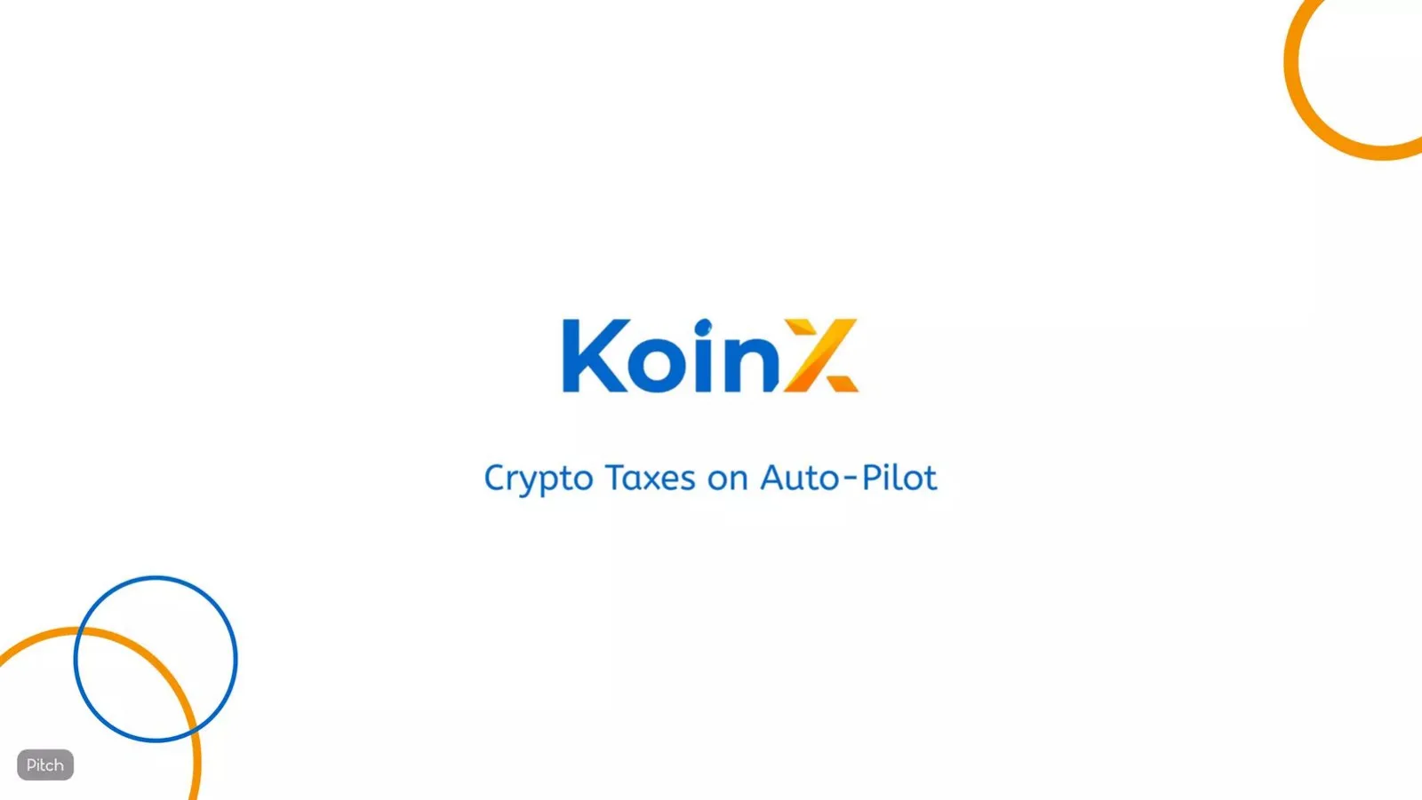 KoinX pitch deck slide