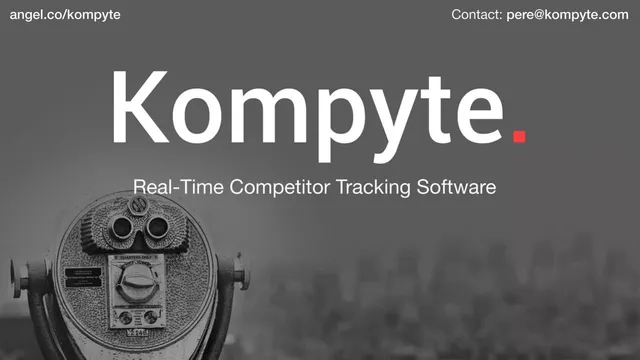 Kompyte pitch deck cover