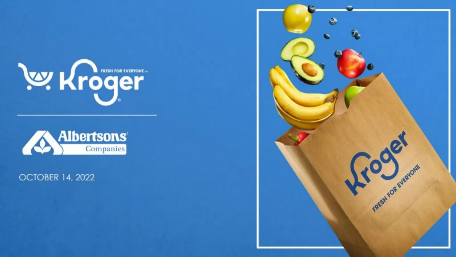 Kroger × Albertsons Acquisition pitch deck slide
