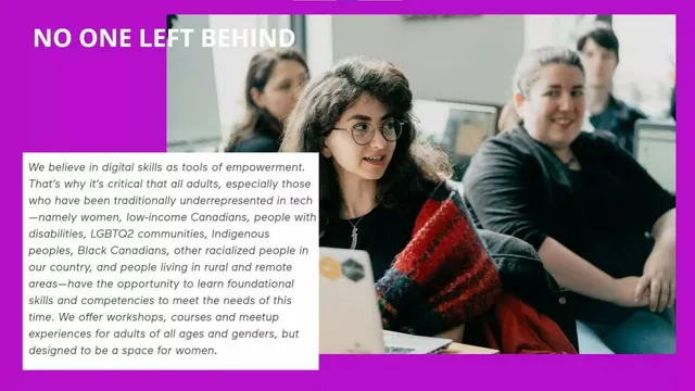Vision slide 2 from Ladies Learning Code