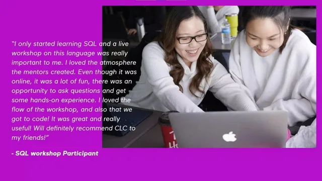 Reviews / testimonials / feedback slide 5 from Ladies Learning Code