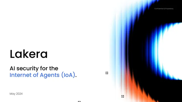 Lakera pitch deck cover