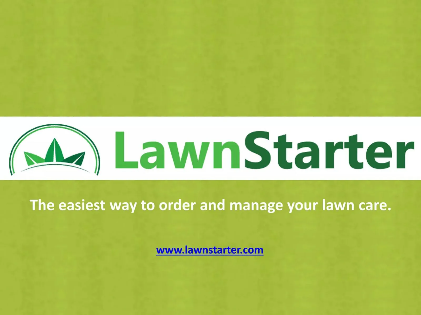 LawnStarter pitch deck slide