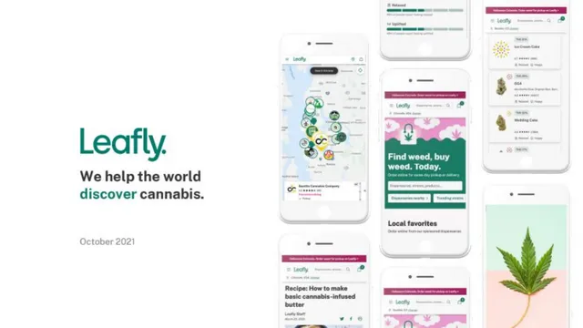 Leafly SPAC pitch deck cover