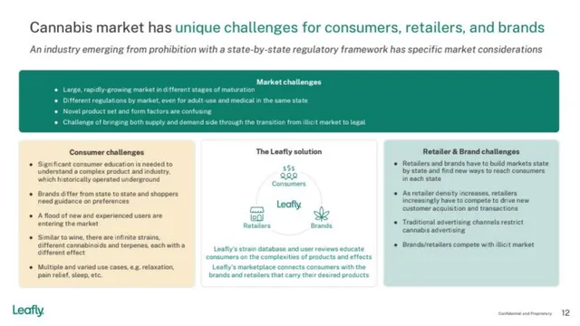 Problem slide 11 from Leafly SPAC