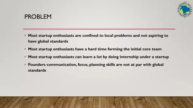 Problem slide 3 from Learning while Travelling