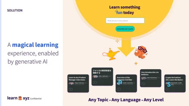 Product / solution slide 5 from Learn.xyz