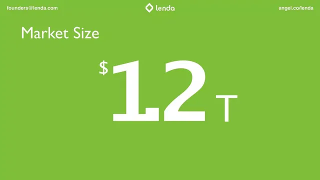 Market sizing / opportunity slide 2 from Lenda