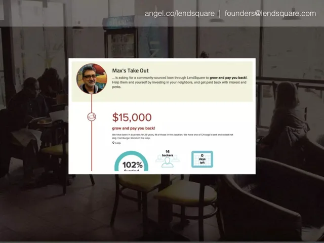Ask & use of funds slide 8 from LendSquare