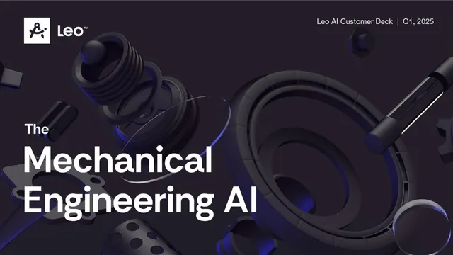 Leo AI pitch deck cover