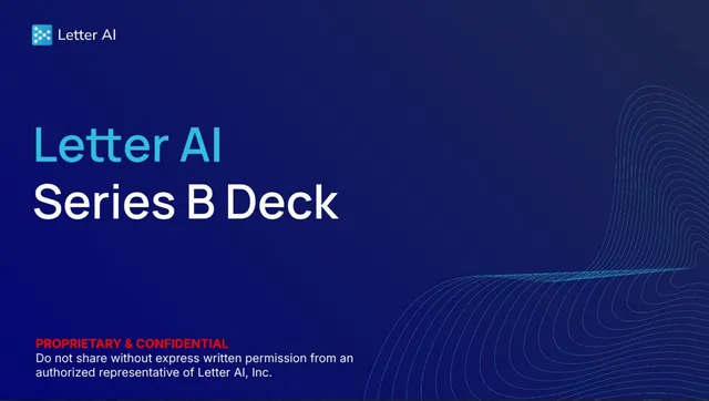 Letter AI pitch deck cover