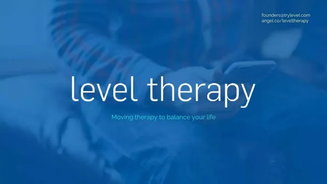 Level Therapy pitch deck cover
