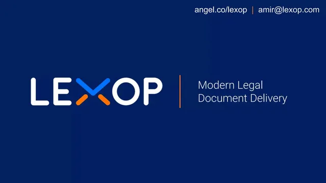 Lexop pitch deck cover