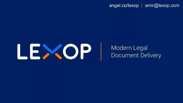 Lexop pitch deck cover