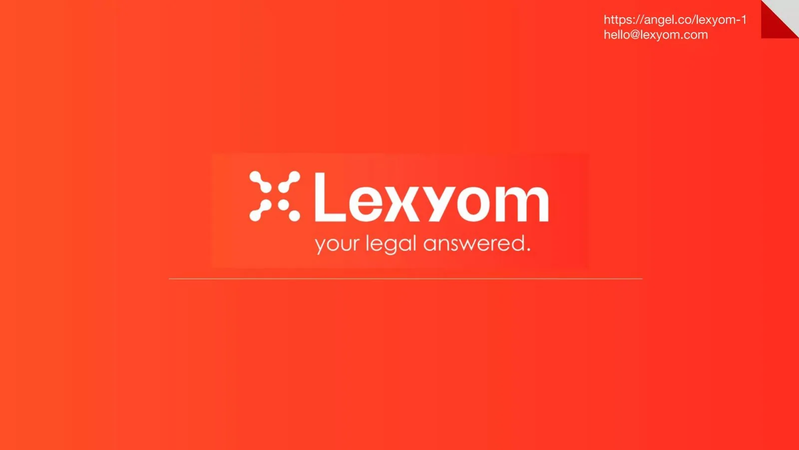 Lexyom pitch deck slide