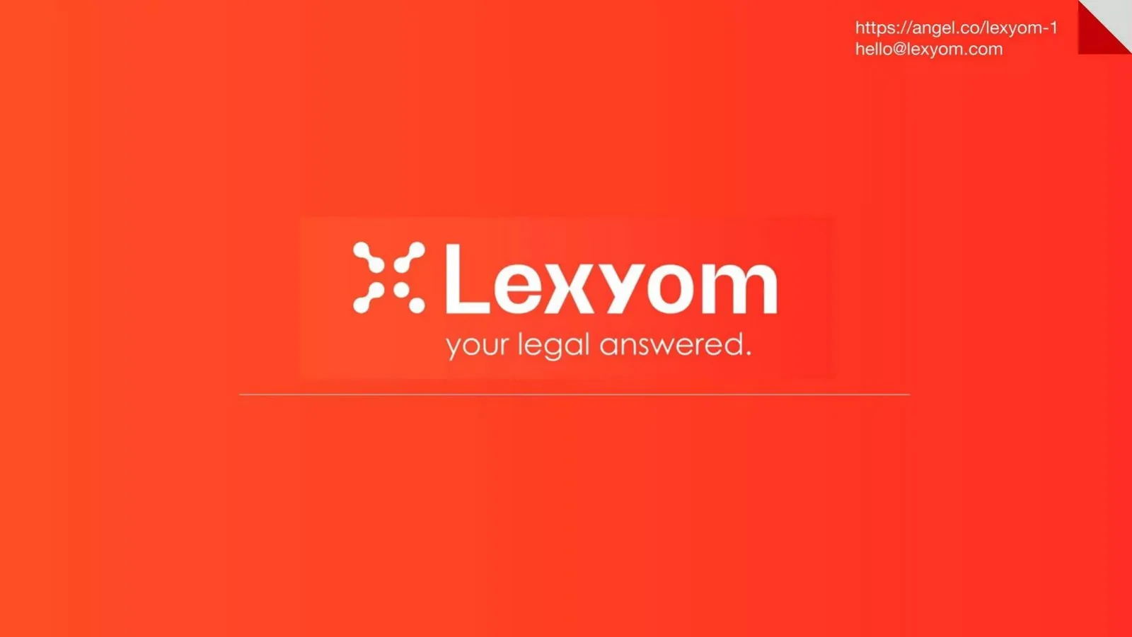 Lexyom pitch deck slide