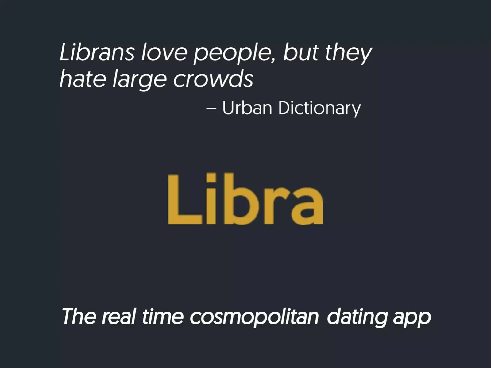 Libra pitch deck slide