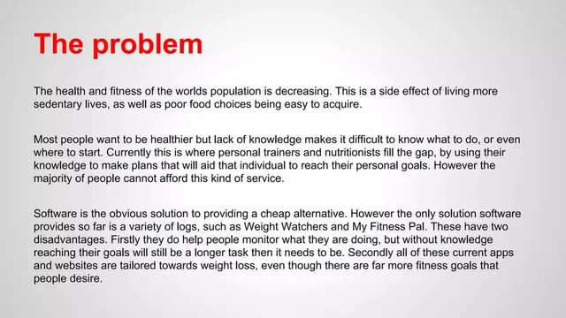 Problem slide 2 from Lifestyler