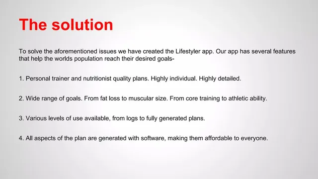 Product / solution slide 3 from Lifestyler