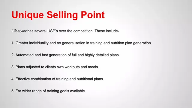 Product / solution slide 6 from Lifestyler