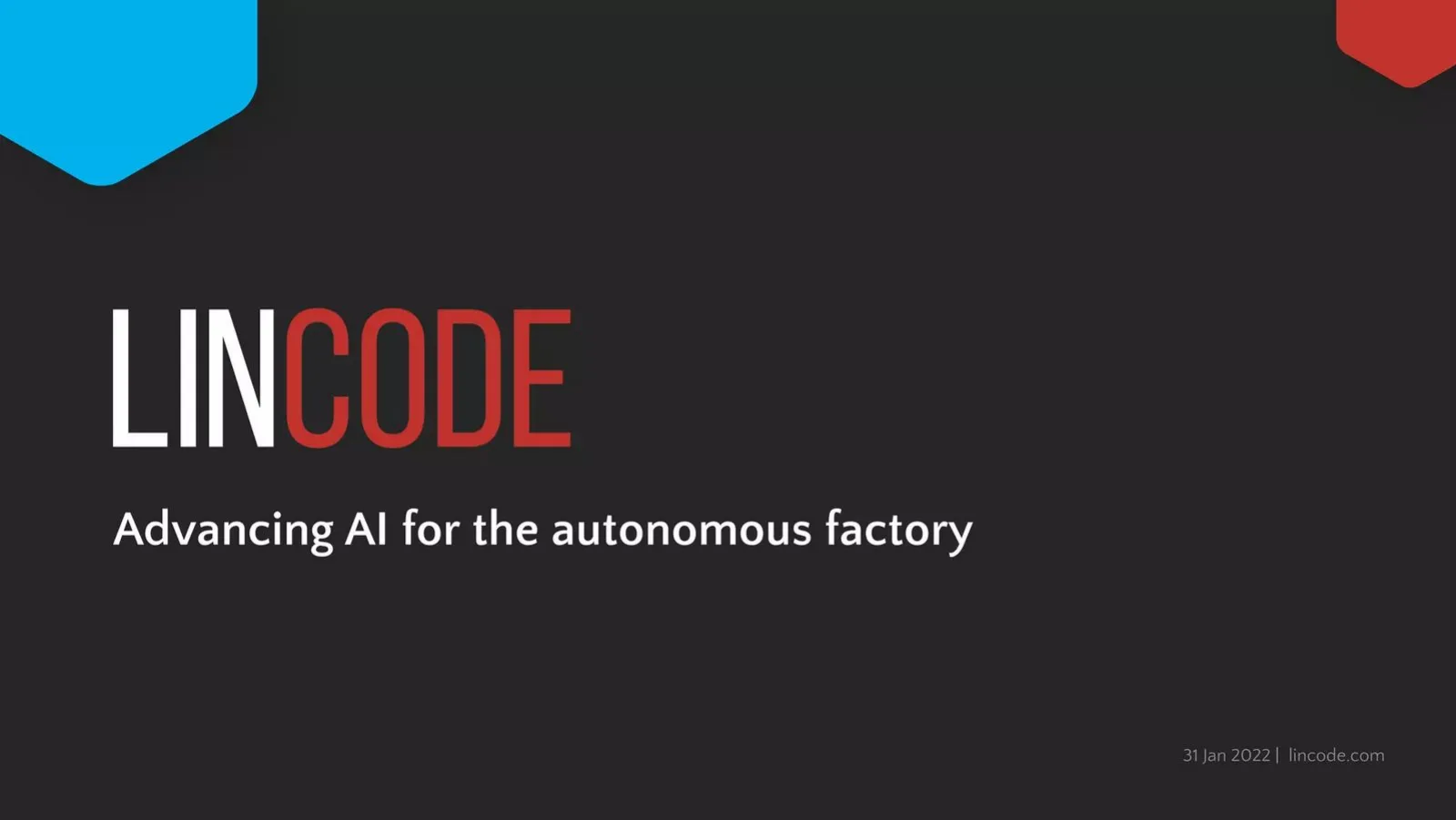Lincode pitch deck slide