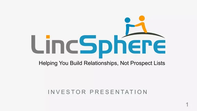 LincSphere pitch deck cover