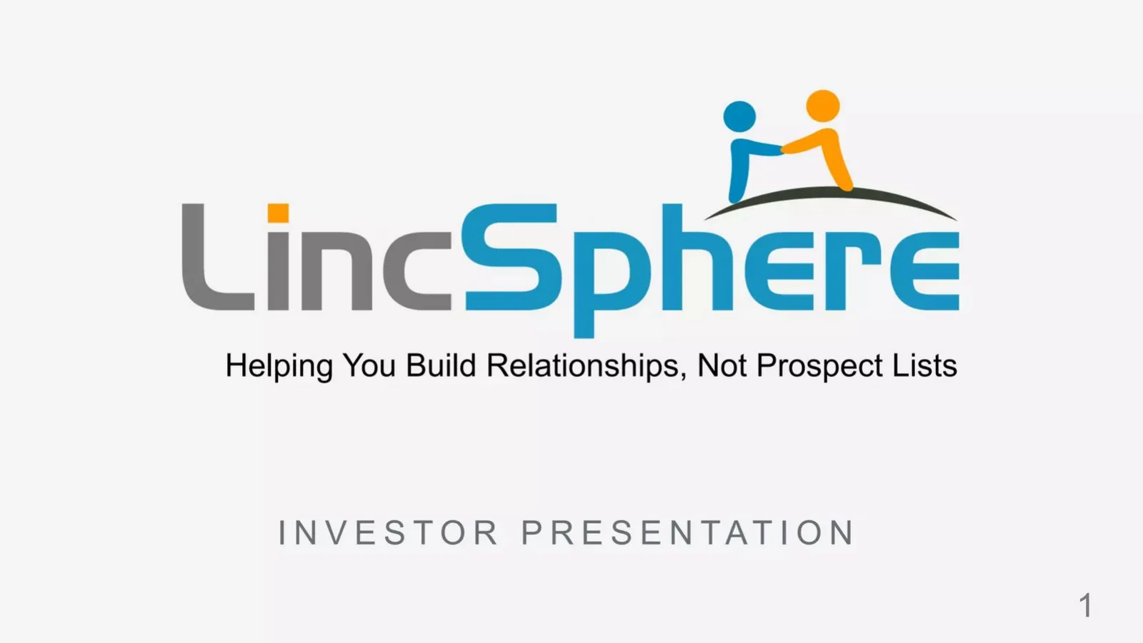 LincSphere pitch deck slide