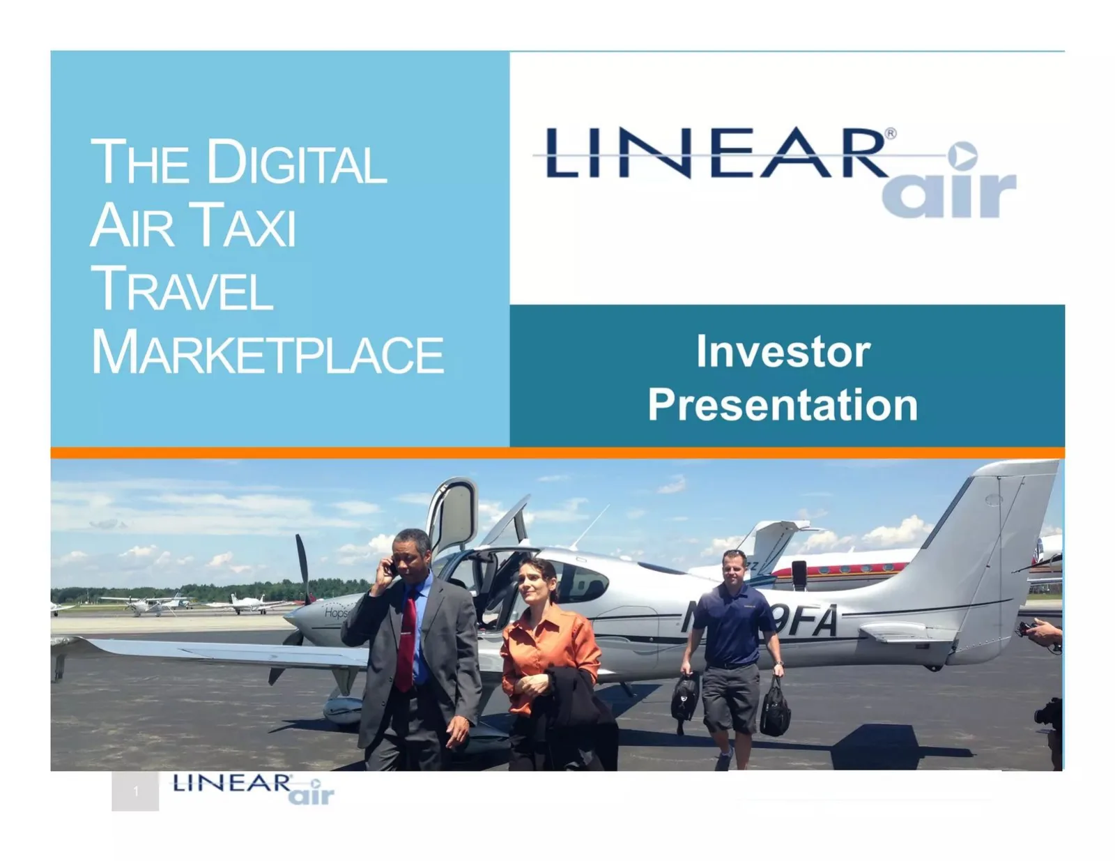 Linear Air pitch deck slide