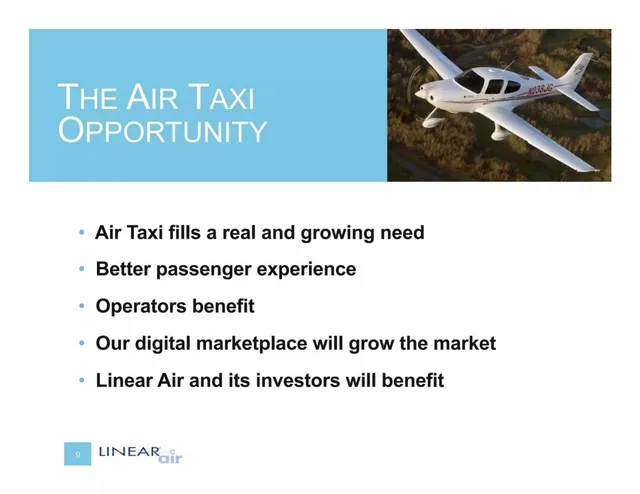 Product / solution slide 9 from Linear Air