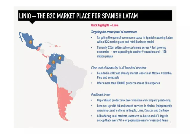 Company overview slide 3 from Linio