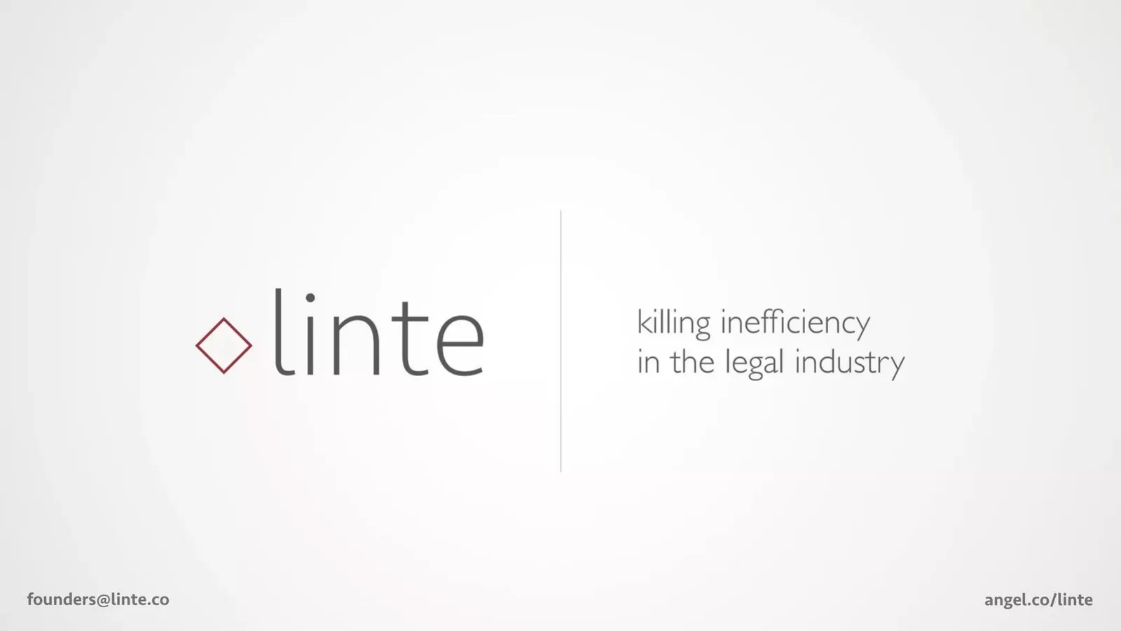 Linte pitch deck slide