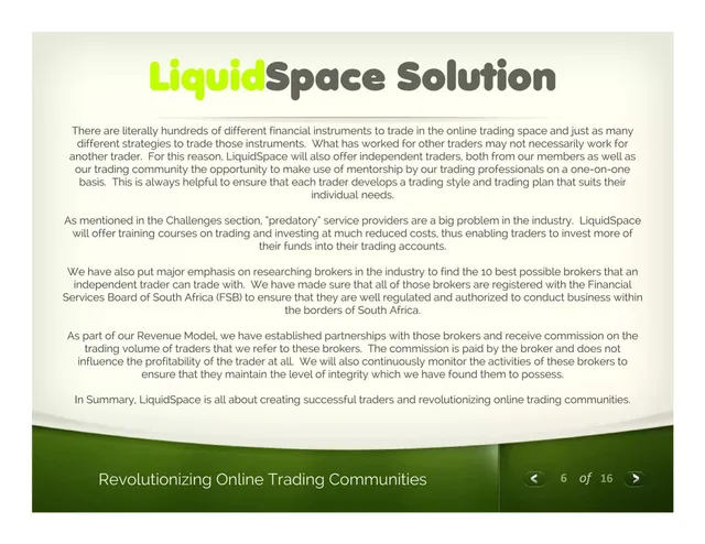 Product / solution slide 6 from LiquidSpace