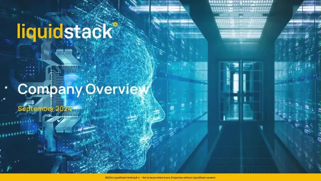 LiquidStack pitch deck cover