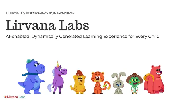 Lirvana Labs pitch deck cover