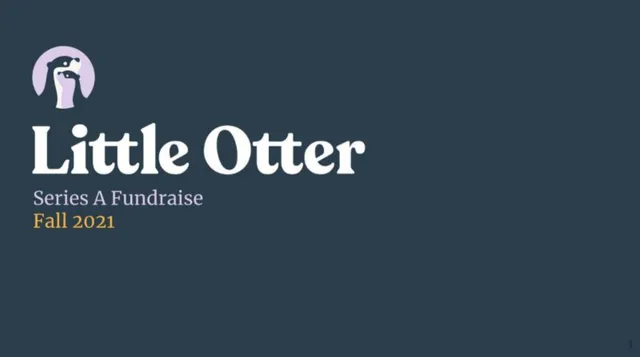 Little Otter pitch deck cover