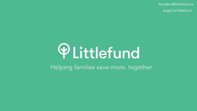 Littlefund pitch deck cover