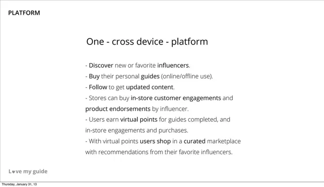 Product / solution slide 6 from Love My Guide