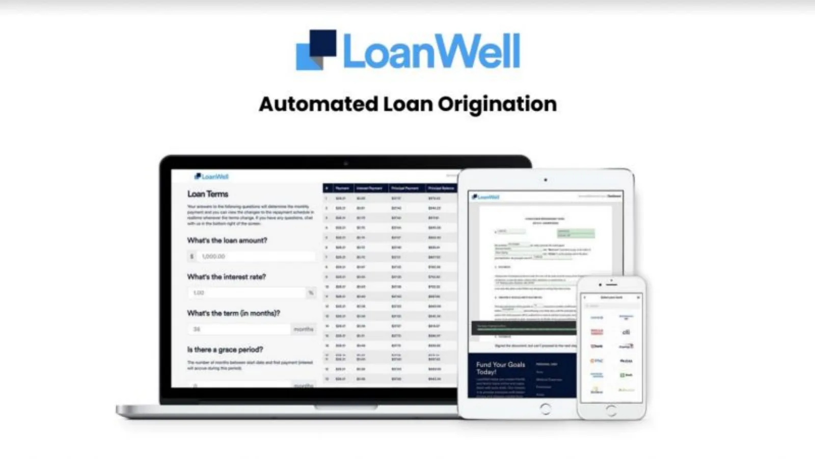 LoanWell pitch deck slide