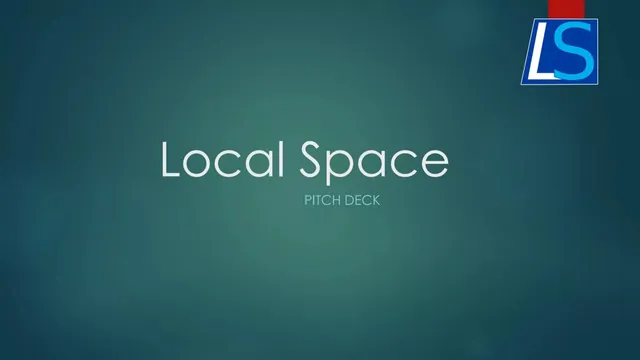 Local Space pitch deck cover