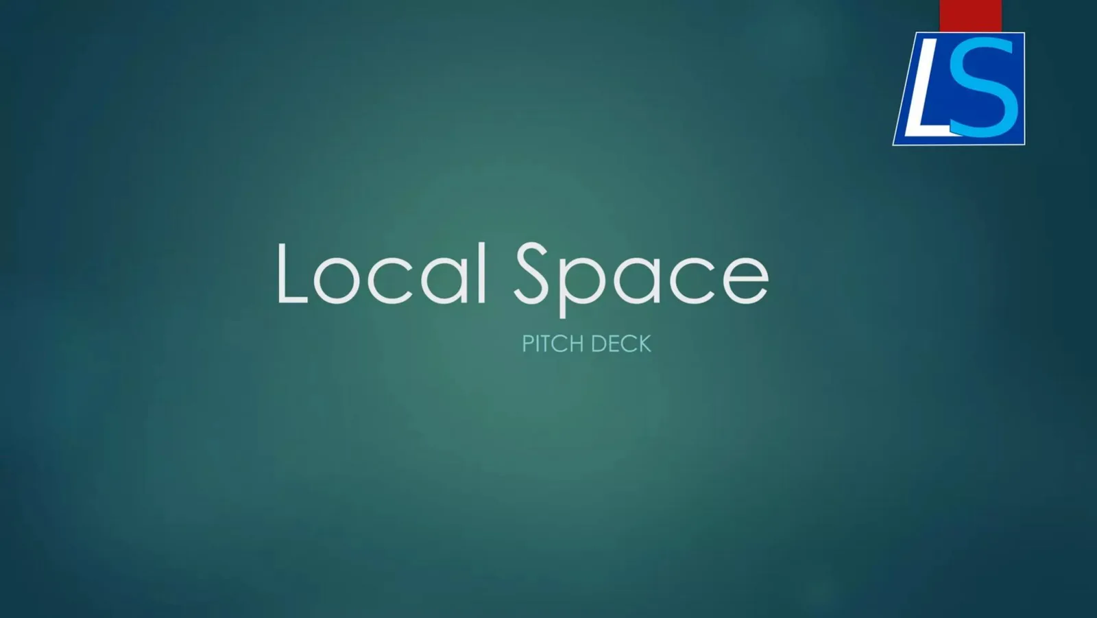 Local Space pitch deck slide