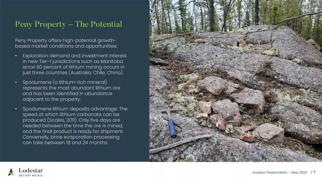 Market analysis / overview slide 7 from Lodestar Battery Metals