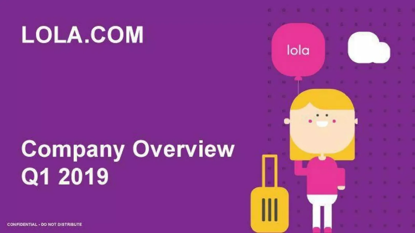 Lola.com pitch deck slide