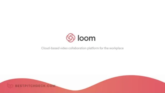 Loom pitch deck cover