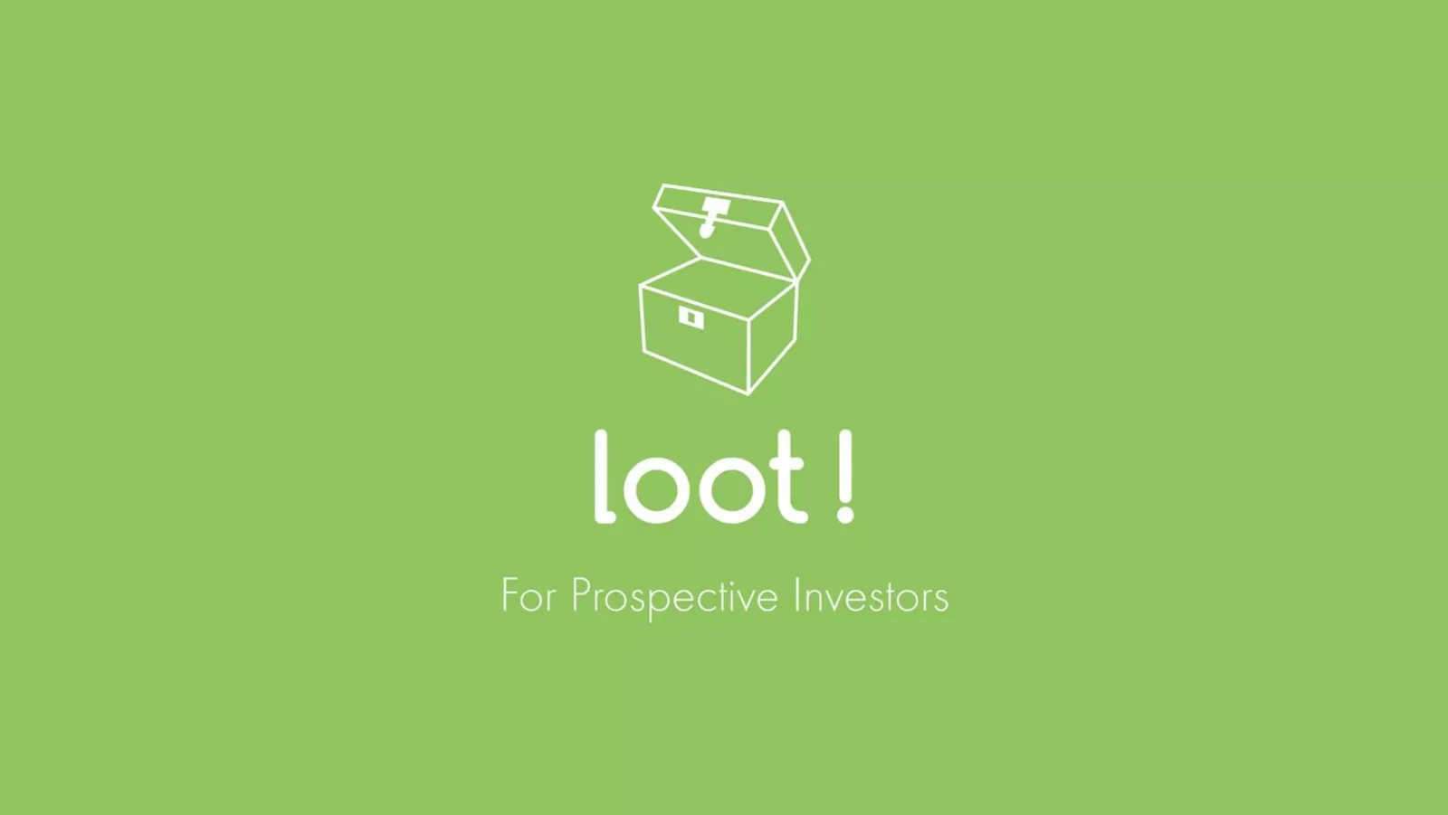 Loot pitch deck slide
