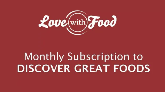 Love with Food pitch deck cover