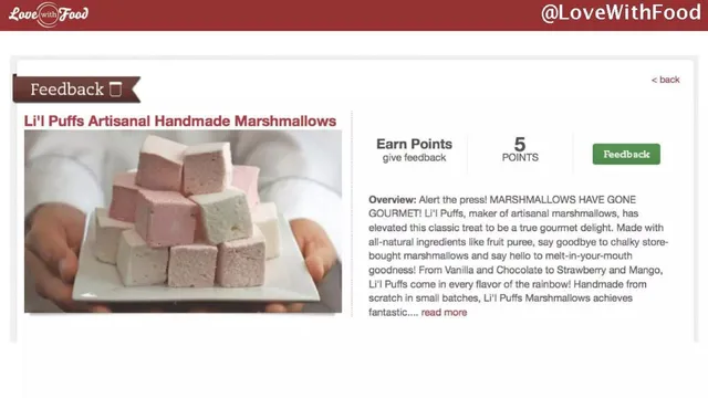 Product / solution slide 7 from Love with Food