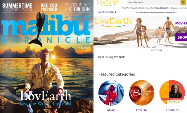 LovEarth Inc. pitch deck cover